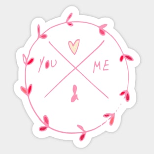 love me Sticker